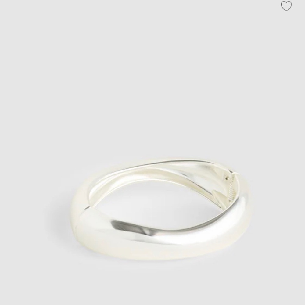Madewell Sculpted‎ Chunky Bangle Light Silver Ox